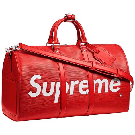 supreme duffle bag red louis vuitton|louis vuitton supreme moletom original.